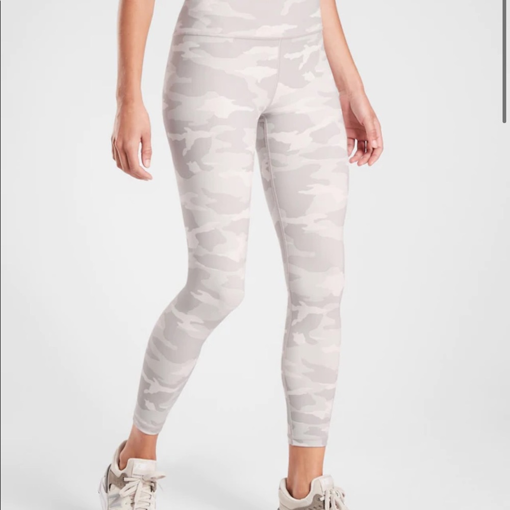 White Camo Elation Athleta Leggings